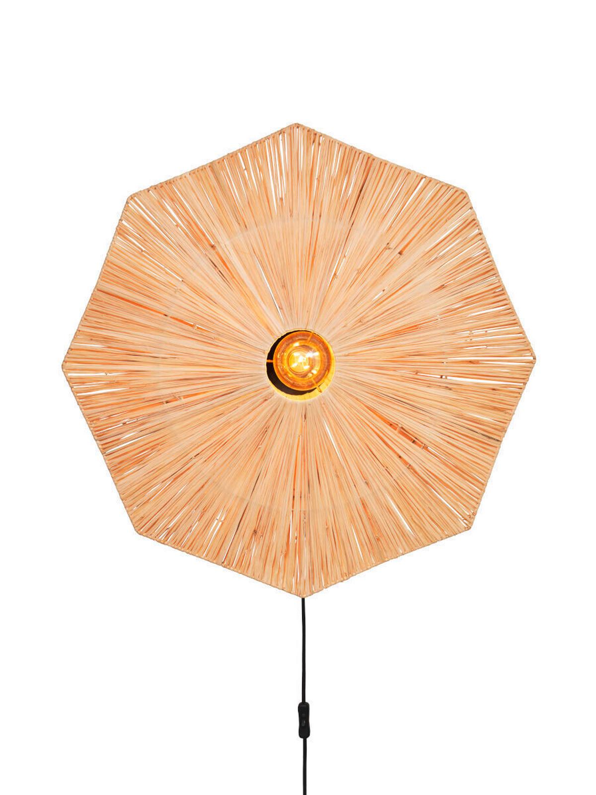 Wandleuchte Panama - Hellbraun, Basics, Naturmaterialien (45/7cm) - Good & Mojo