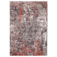 Webteppich Grau/Hellrot Timeline Quantum 120x170 cm - Hellrot/Grau, Design, Textil (120/170cm) - Novel