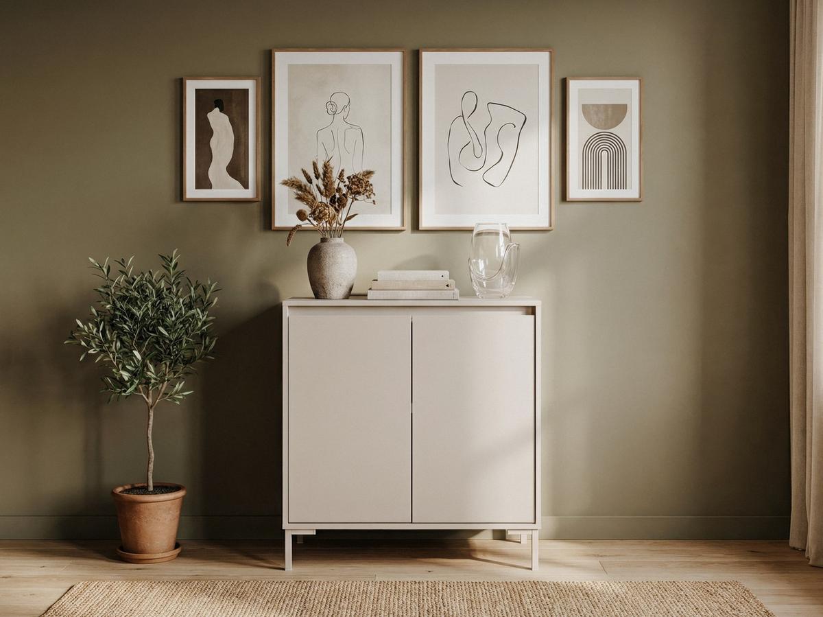 Kommode Korsika Kaschmir B: 81cm - Kaschmir, Design, Holzwerkstoff (81/87/40cm) - MID.YOU