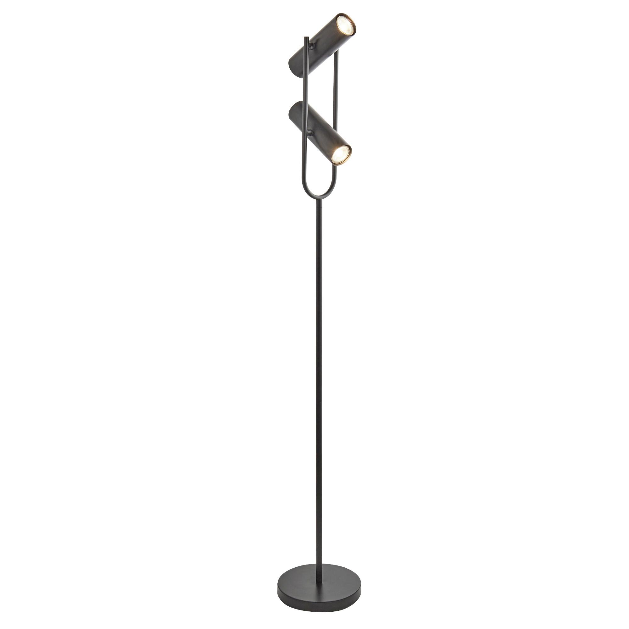 Led-stehleuchte Telescope Eu2792bk - Schwarz, LIFESTYLE, Metall (22/22/150cm)