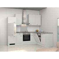 Eckküche Wito Mit Geräten 280x170 Cm Grau/weiß Elegant - Hellgrau/Weiß, MODERN, Holzwerkstoff (280/170cm) - FlexWell