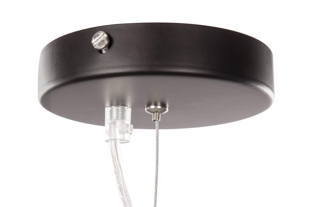 Hängeleuchte Calai H: 150 cm 1-Flammig - Schwarz/Grau, Trend, Glas/Metall (25/150/25cm) - Kayoom