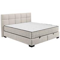 Boxbett Nagol A - Beige/Schwarz, MODERN, Holzwerkstoff/Textil (180/200cm) - MID.YOU