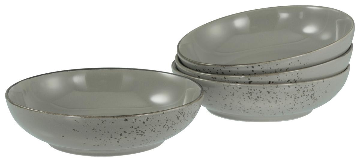 Schüsselset Nature Collection Stone, 4--Teilig., Grau - Grau, Design, Keramik - Creatable