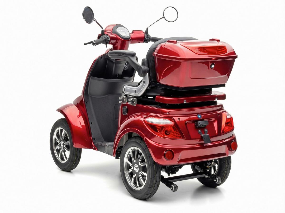 E-Seniorenmobil MAXXI 4.0 Lithium Akku, 1000W, 25 km/H - Bordeaux, Basics, Metall (165/80/110cm)