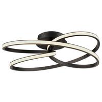 STROPNÉ LED SVIETIDLO Mofer, 50/13cm - čierna, Modern, kov/plast (50/13cm) - Premium Living
