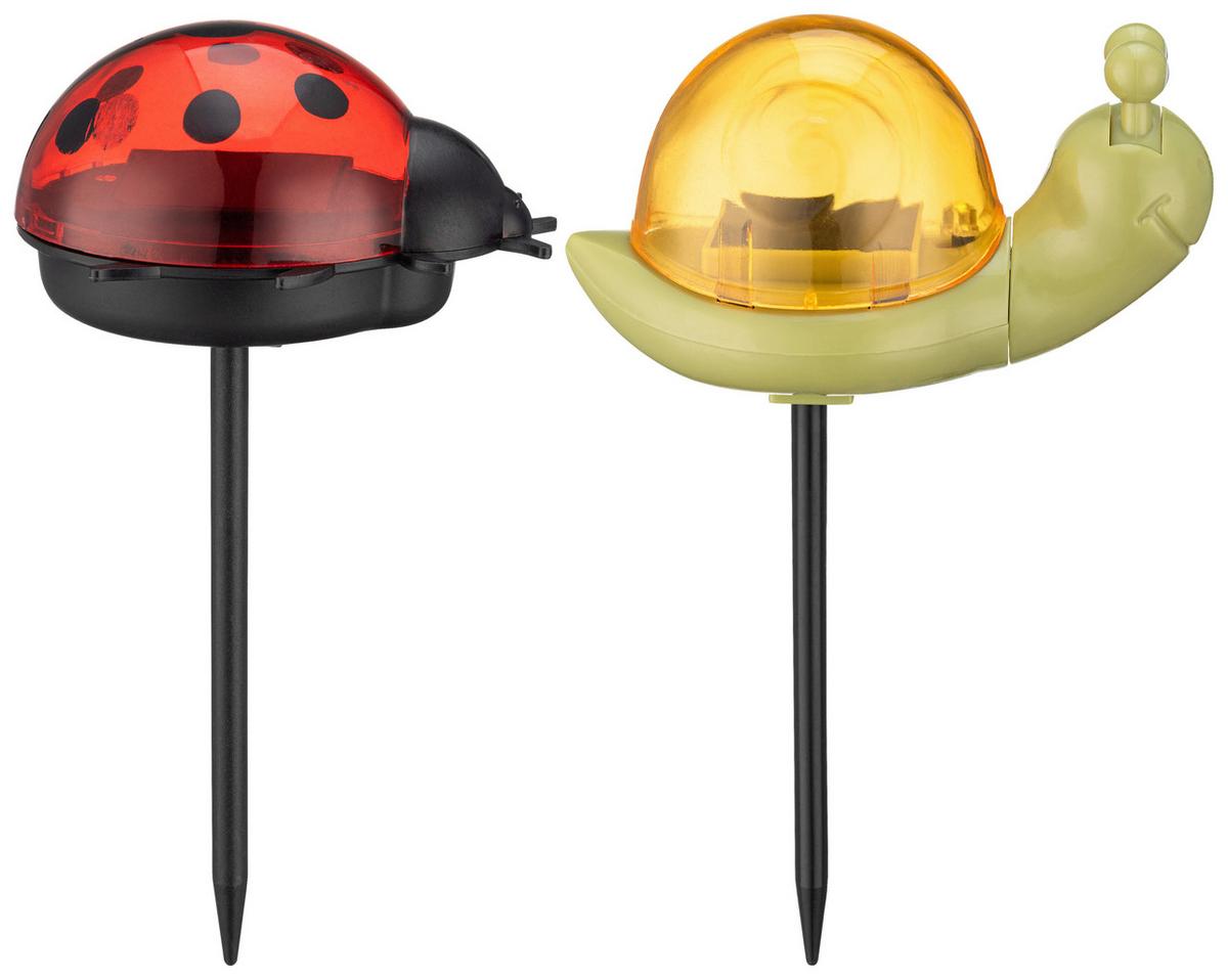 SOLÁRNÍ SVÍTIDLO MARIO - oranžová/černá, Romantický / Rustikální, plast - Mömax