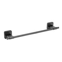 Handtuchstange Porto Black Schwarz B: 40,5 cm - Schwarz, MODERN, Metall (40,5/7,5/5,5cm) - Wenko