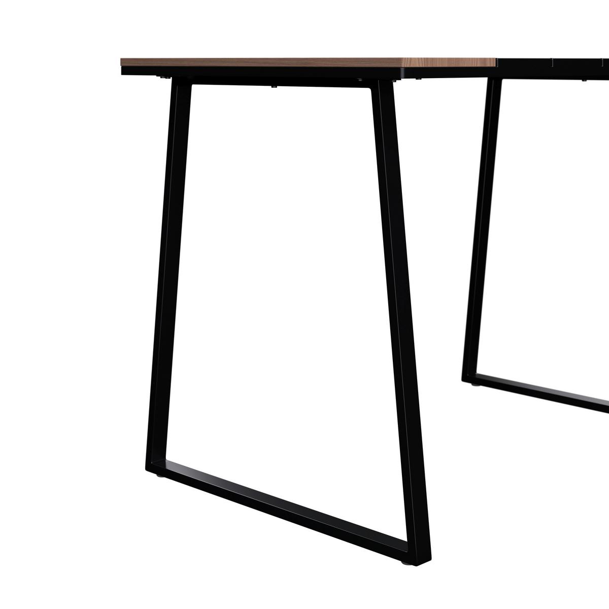 Loungegarnitur Marokko - Dunkelgrau/Naturfarben, Basics, Kunststoff/Textil (218/179cm) - Beldano