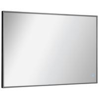 Wandspiegel New York Eckig BxH: 100x68 cm Glas Schwarz - Schwarz, MODERN, Glas (100/68/3,5cm) - MID.YOU