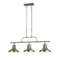 Pendelleuchte Dallas 3193-3ss - Silberfarben, LIFESTYLE, Metall (26/150/96cm)