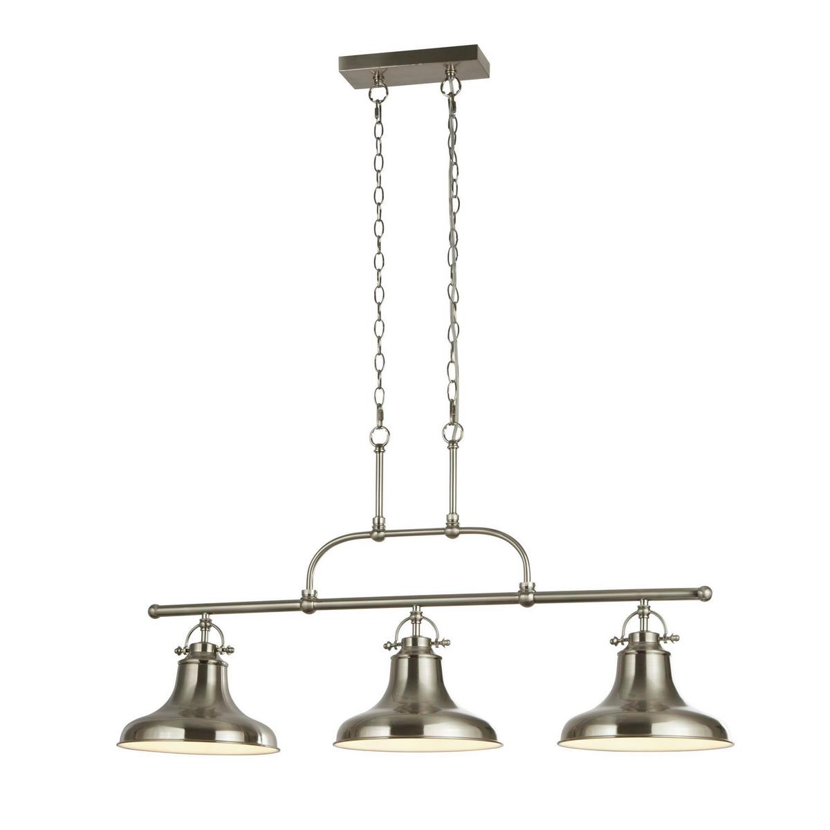Pendelleuchte Dallas 3193-3ss - Silberfarben, LIFESTYLE, Metall (26/150/96cm)