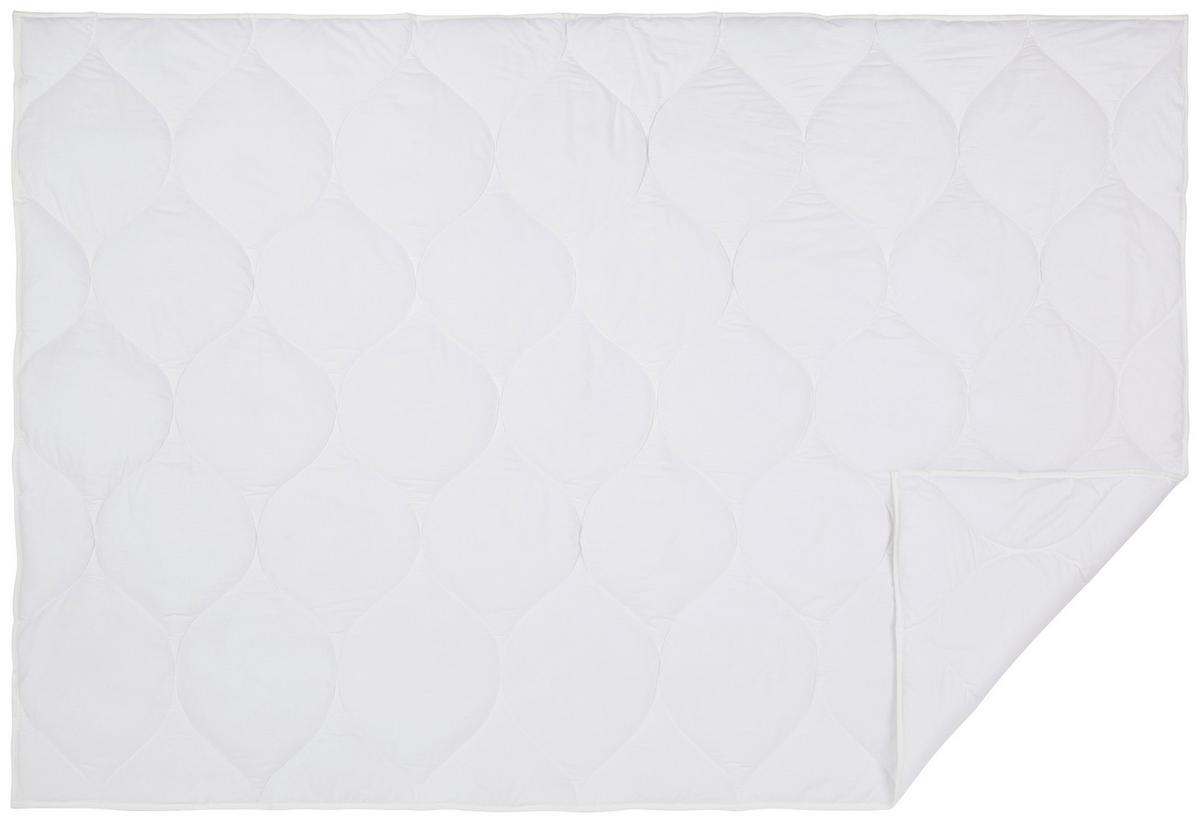 Steppdecke Mariella Normal 140x200 cm Waschbar Bis 95° - Weiß, KONVENTIONELL, Textil (140/200cm) - Ele