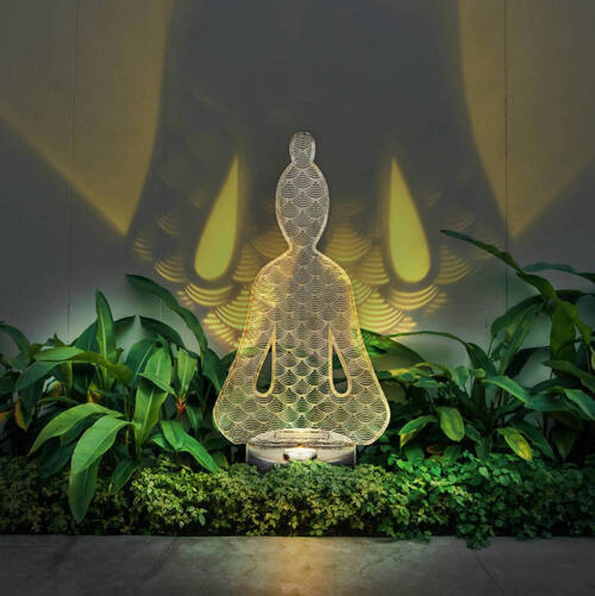 Solarleuchte Metall Antik Silberfarben - Transparent/Silberfarben, Design, Kunststoff/Metall (19/12/36cm) - Globo
