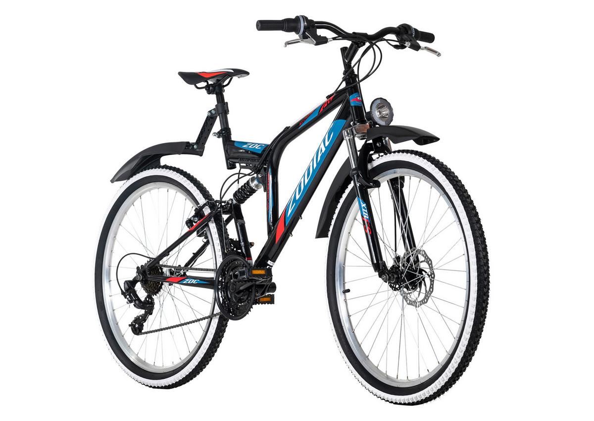 Mountainbike Fully 26 Zoll Zodiac 21 Gänge - Schwarz, Basics, Metall (180/70/100cm) - KS Cycling