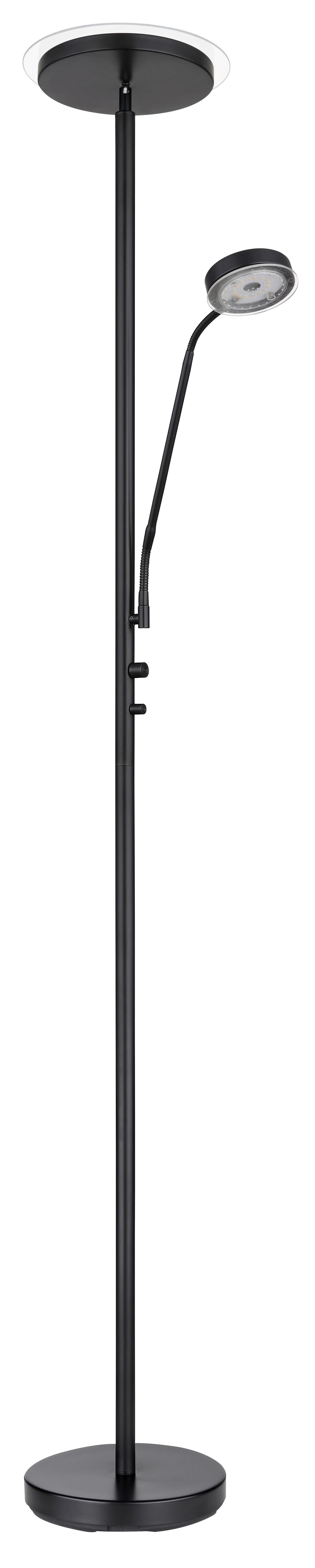 LED-Stehleuchte 59092 - Schwarz, Design, Glas/Metall (26/180cm) - Globo