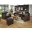 Sitzgarnitur Queenline 3er 198 cm/2er 146 cm - Schwarz, KONVENTIONELL, Holz/Holzwerkstoff (198/96/92cm) - James Wood