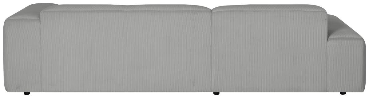Ecksofa Hannah Hellgrau 200x304 cm - Hellgrau/Schwarz, Design, Textil (200/304cm) - MID.YOU