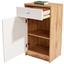 Komoda 4-you New Yuk02 - farby dubu/biela, Moderný, kompozitné drevo (50/85,4/34,6cm) Komoda 4-you New Yuk02 - farby dubu/biela, Moderný, kompozitné drevo (50/85,4/34,6cm)
