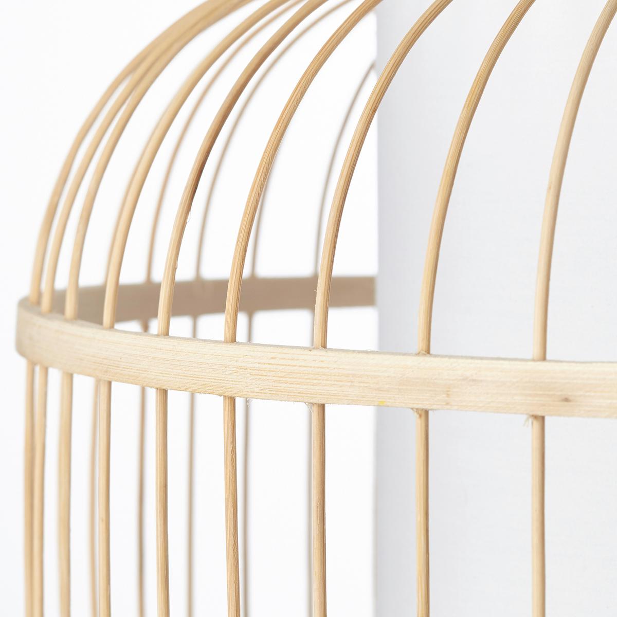 Hängeleuchte 99266/09 Bones - Naturfarben/Weiß, Basics, Holz/Textil (40/150cm) - Brilliant