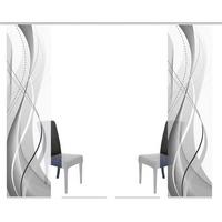 Flächenvorhang Carlisle Grau B: 60 cm - Grau, Design, Textil (60/245cm)