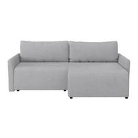 Ecksofa mit Schlaffunktion Sonos Silberfarben 228x146 cm - Ecru/Silberfarben, MODERN, Textil (228/146cm)