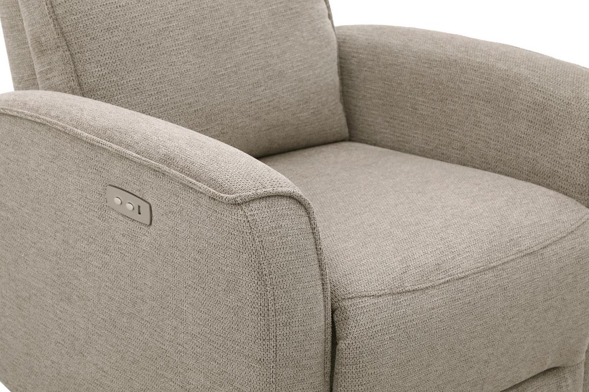 Fernsehsessel Leon Hellbraun mit Relaxfunktion - Hellbraun/Schwarz, Basics, Holz/Kunststoff (80/102/96cm) - Ondega