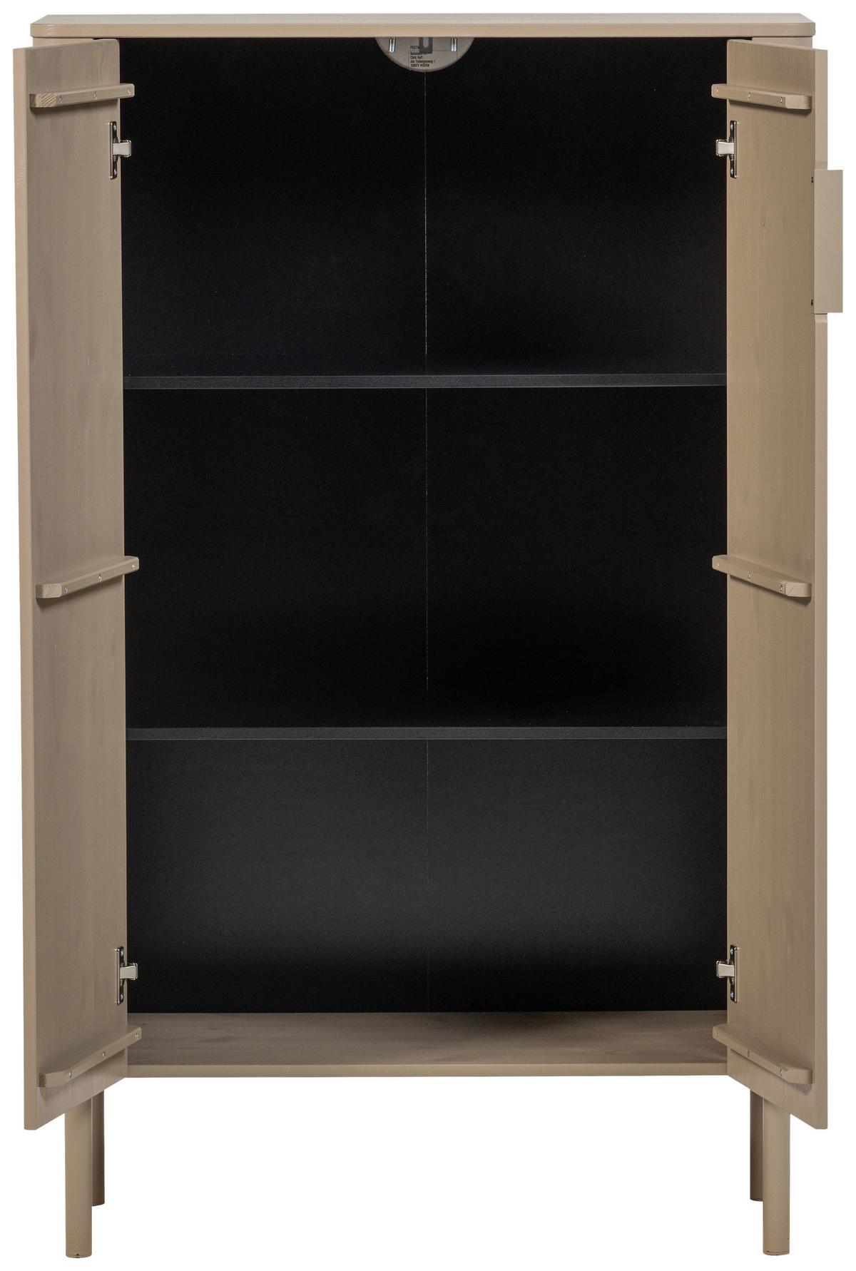 Schuhschrank Gunnar Schlammfarben B: 85 Cm - Schlammfarben/Schwarz, Design, Holz (85/135/39cm) - Livetastic