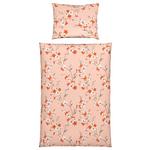 Cretonne Bettwäsche 140x200 cm Christa Pink Blumen - Pink, ROMANTIK / LANDHAUS, Textil - James Wood