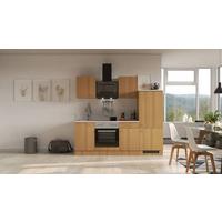 Küchenblock Nano Buchefarben/Beige B: 220 cm - Beige/Buchefarben, MODERN, Holzwerkstoff (220cm) - FlexWell