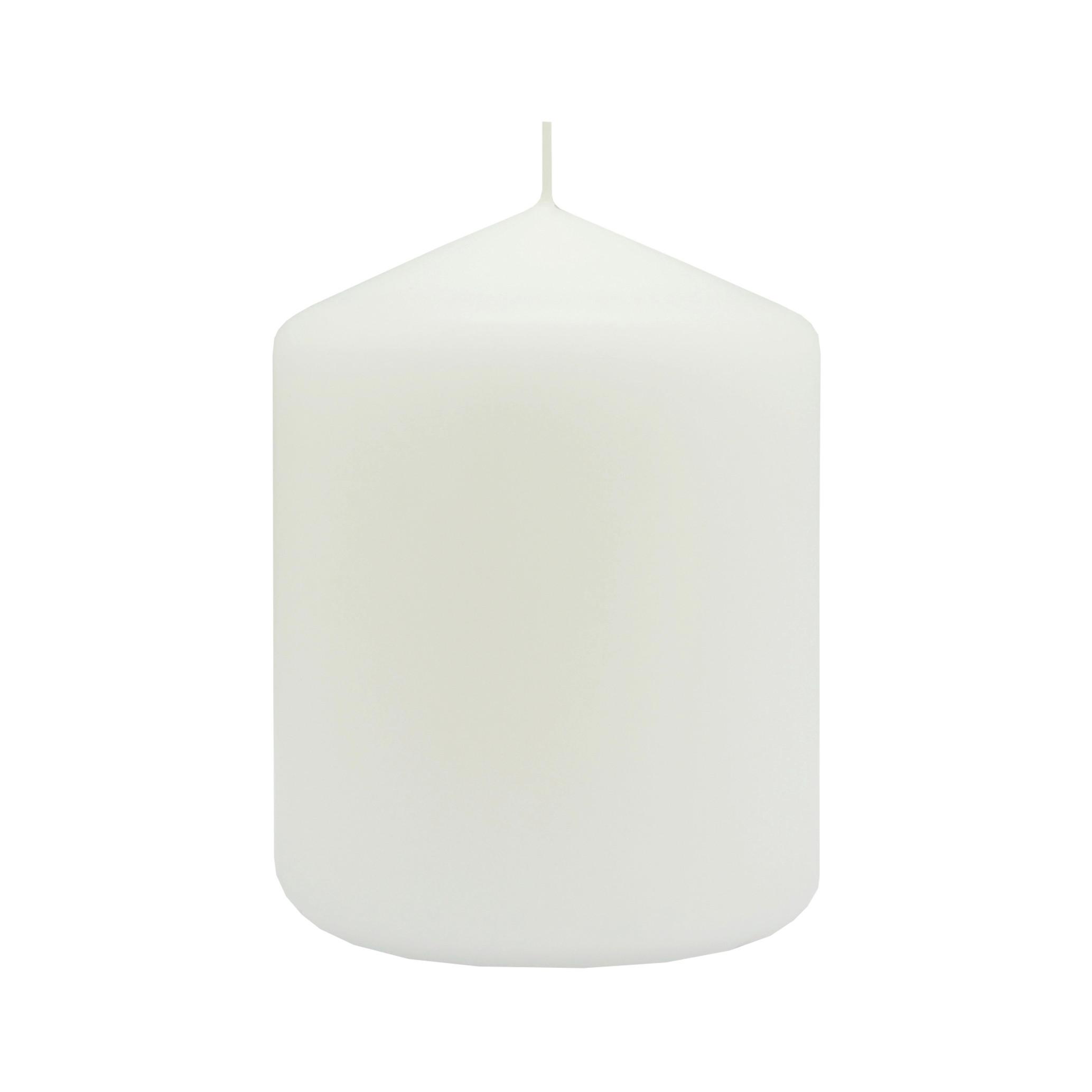 VÁLCOVÁ SVÍČKA LIONA - bílá, parafín (6,8/9cm) - Mömax