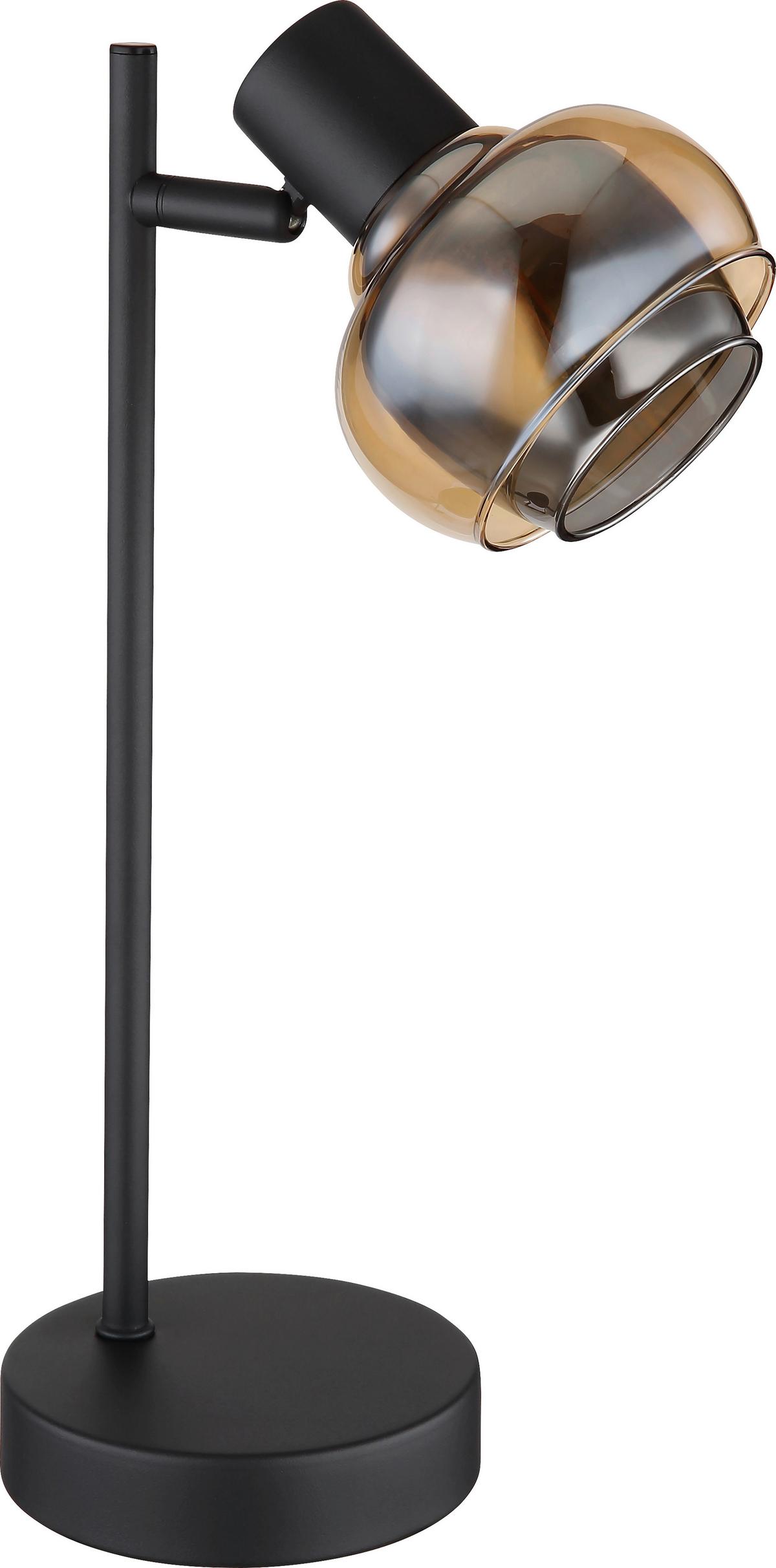 Tischleuchte Maxim - Schwarz, MODERN, Glas/Metall (14,5/12,5/35cm) - James Wood