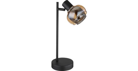 Tischleuchte Maxim - Schwarz, MODERN, Glas/Metall (14,5/12,5/35cm) - James Wood