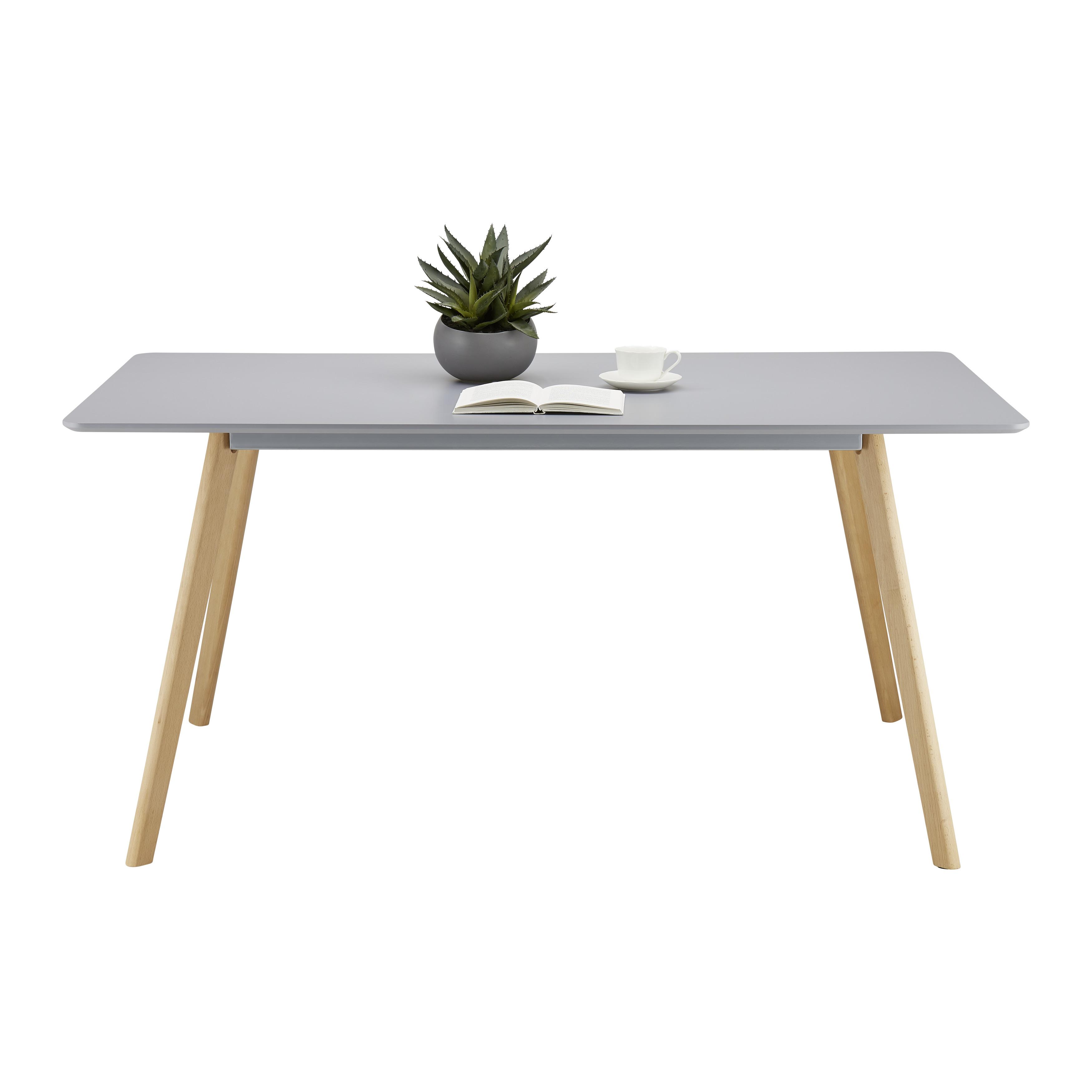 Jídelní Stůl Frieda 160x90 Cm - šedá/barvy buku, Moderní, dřevo/kompozitní dřevo (90/160/76cm) - Modern Living