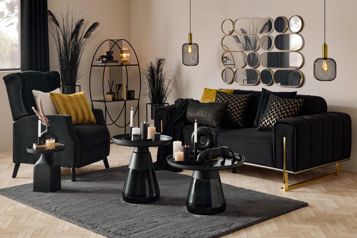 Zatemňovací záves Riccardo, 140/245cm, čierna - čierna, Modern, textil (140/245cm) - Premium Living