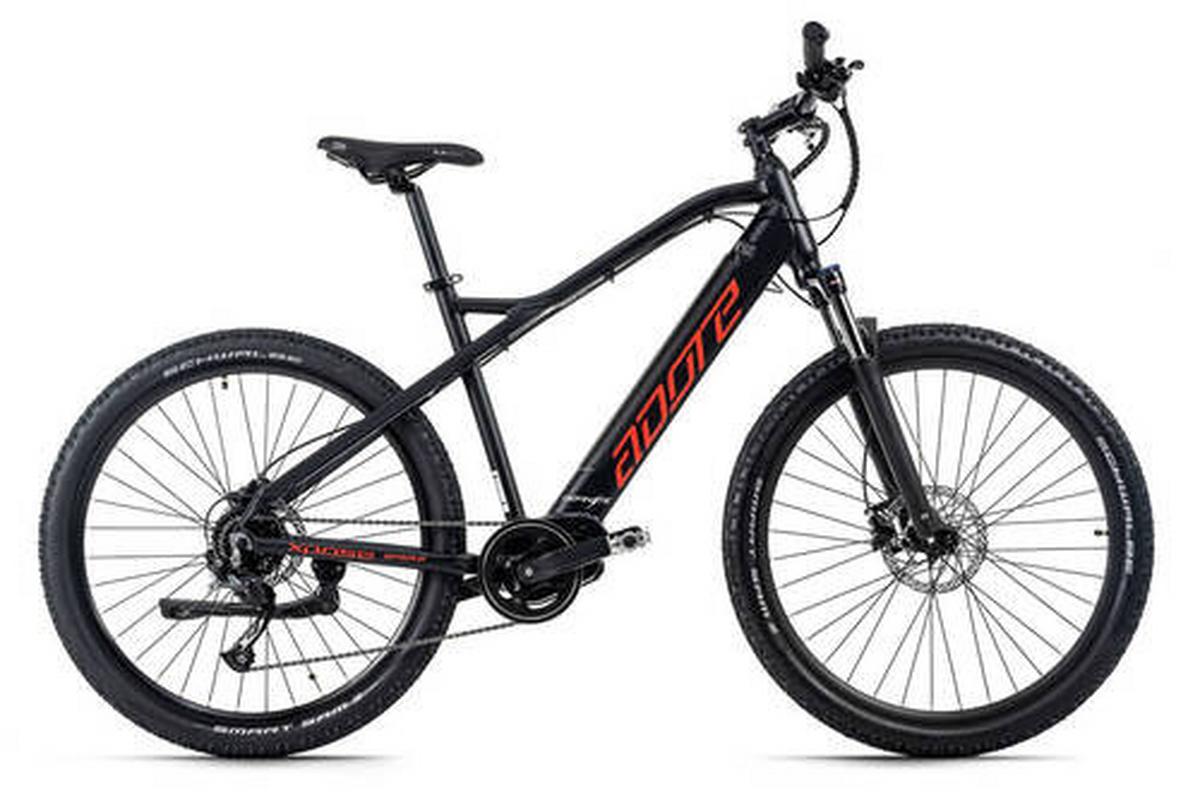 Elektrofahrrad 27,5 Zoll, 120 Km - Schwarz, Basics, Metall (180/70/100cm)