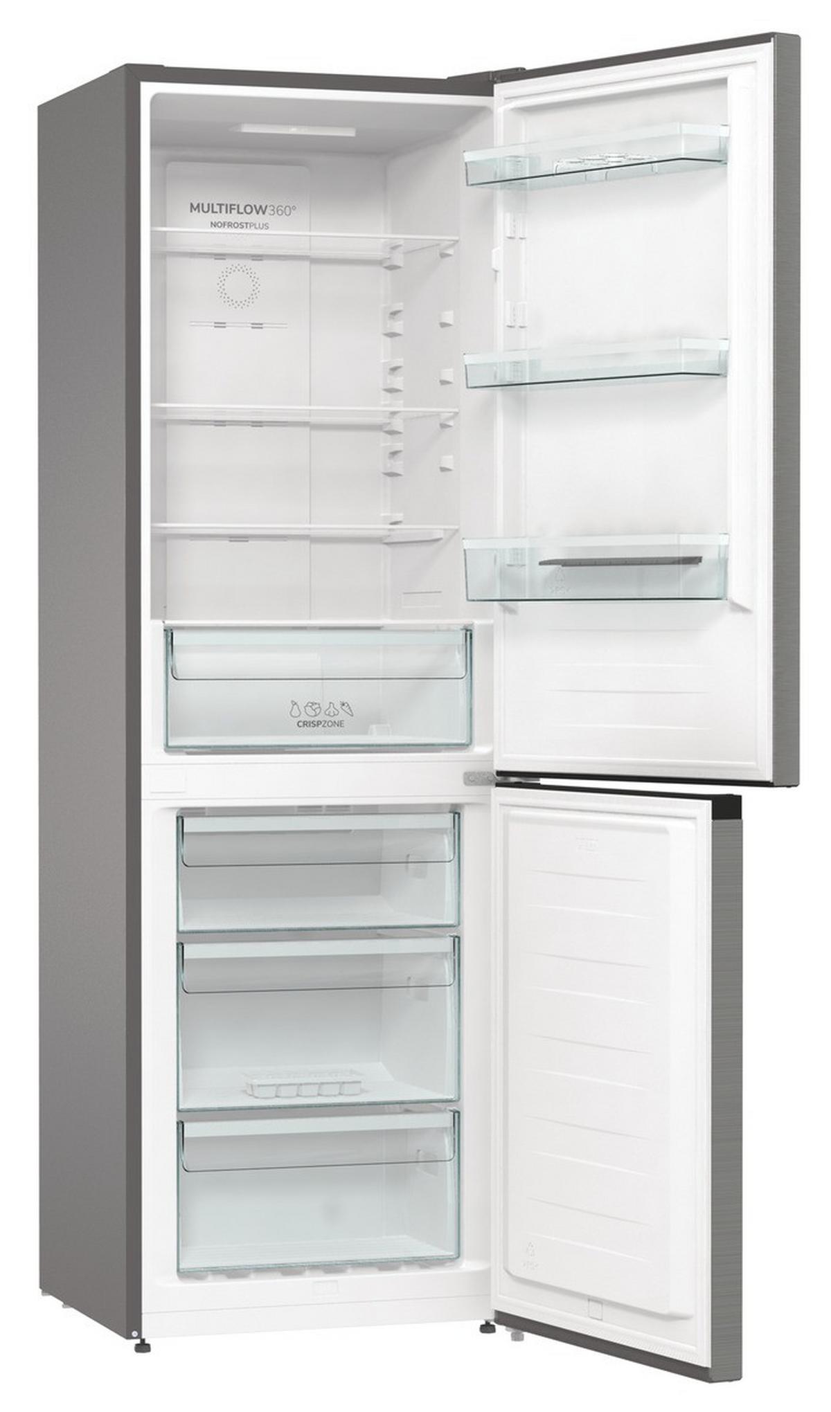 Kühl-gefrier-kombination N61ea2xl4 - Edelstahlfarben, Basics, Glas/Kunststoff (60/185/59,2cm) - Gorenje