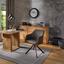 Stuhl Sevilla Grau - Schwarz/Grau, MODERN, Textil/Metall (55,5/82/63cm) - Ombra