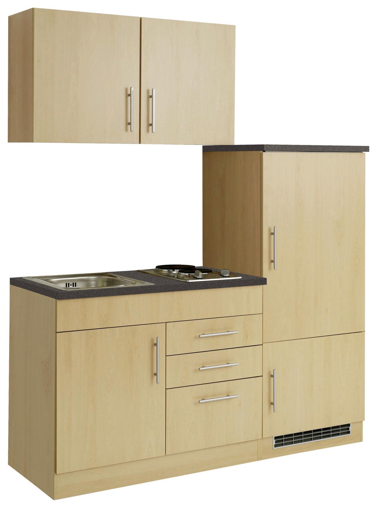 Küchenblock Toronto Buchefarben/graphit B: 160 Cm - Buchefarben/Graphitfarben, MODERN, Holzwerkstoff (160cm) - Held