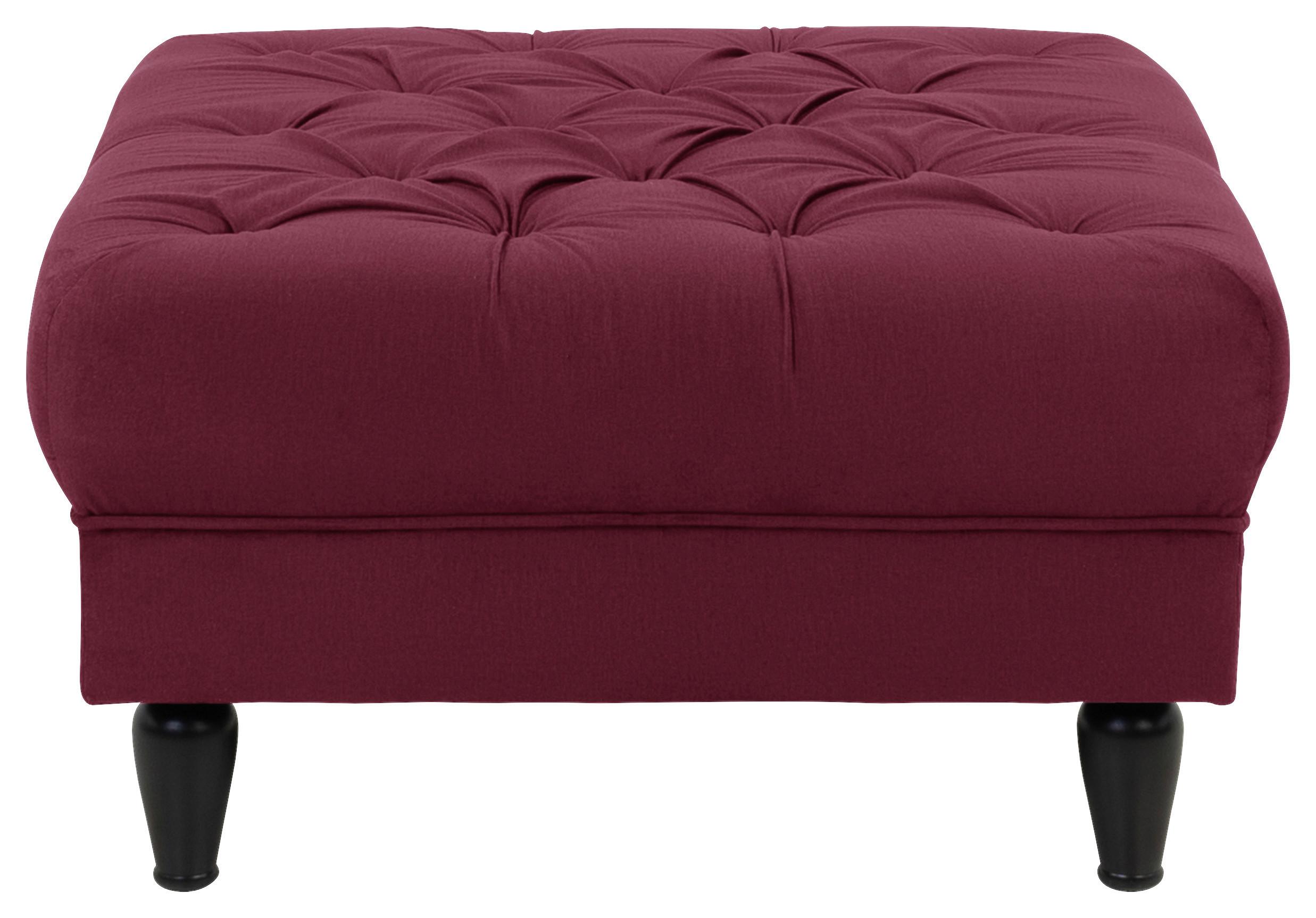 Hocker Cupido - Rot/Schwarz, Design, Textil (82/44/82cm) - MID.YOU