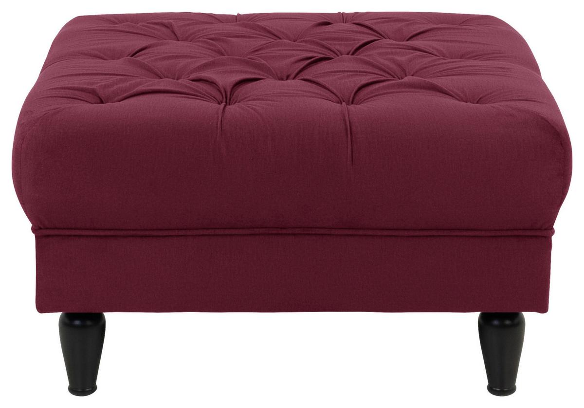 Hocker Cupido - Rot/Schwarz, Design, Textil (82/44/82cm) - MID.YOU