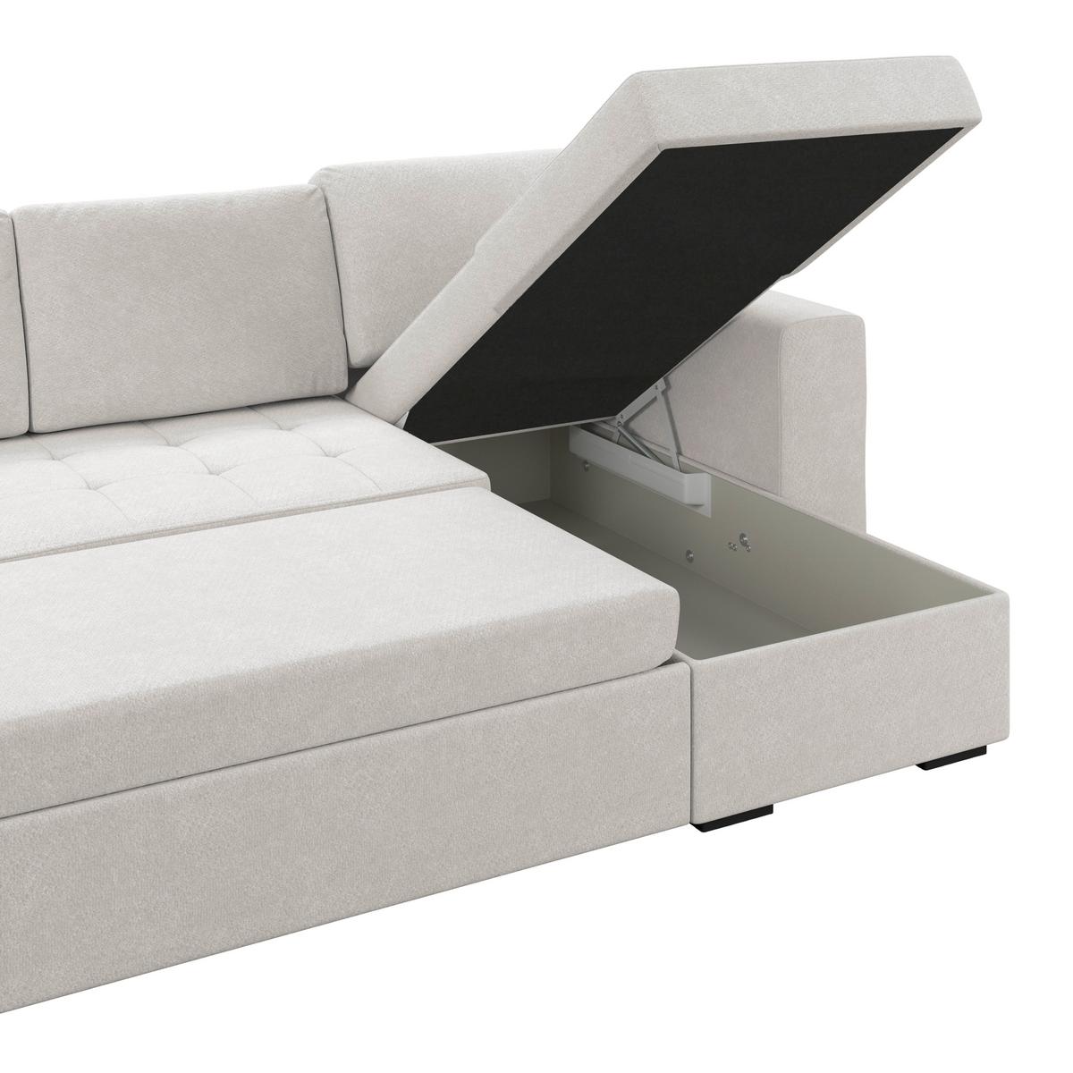 Ecksofa Jan Hellgrau S: 247x155 Cm - Hellgrau, Trend, Textil (247/155cm)