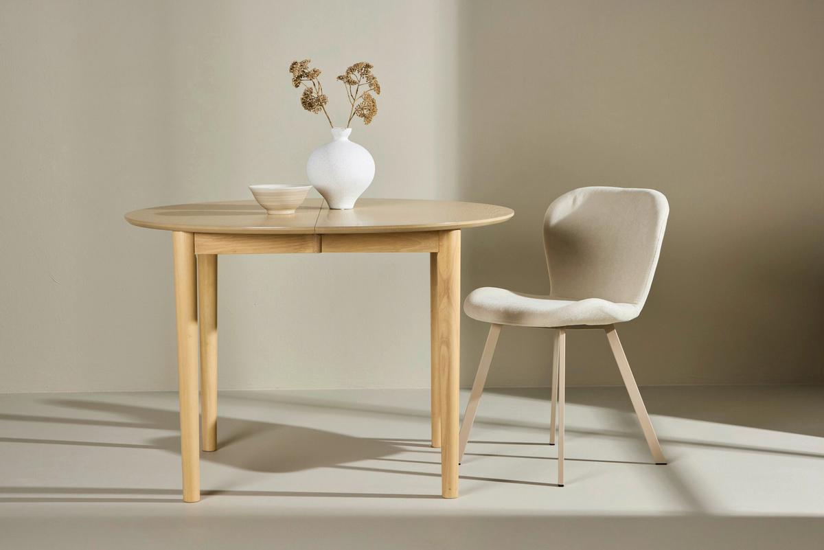 Esstisch Glida Weiß Dxh: 110x75 Cm - Weiß, MODERN, Holz (110/75cm) - Livetastic