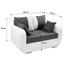 Zweisitzer-Sofa Faro - Chromfarben/Hellgrau, KONVENTIONELL, Holz/Textil (150/90/92cm) Zweisitzer-Sofa Faro - Chromfarben/Hellgrau, KONVENTIONELL, Holz/Textil (150/90/92cm)
