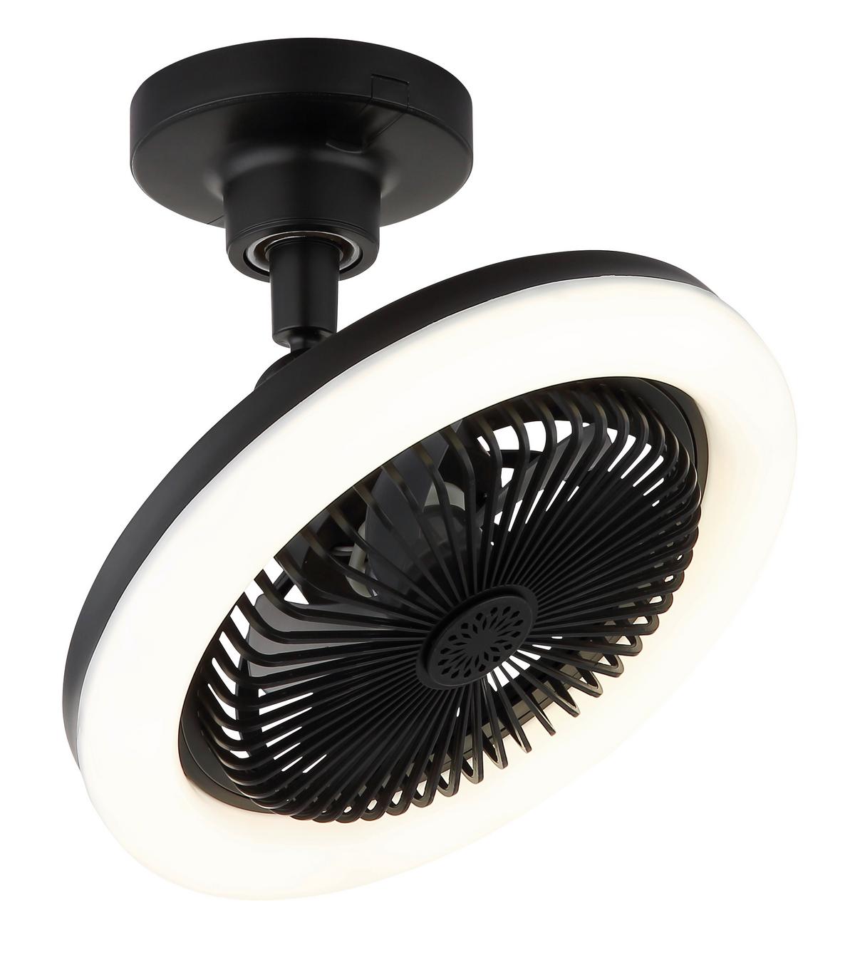 Deckenventilator Memory-Funktion - Schwarz/Weiß, Design, Kunststoff (25,8/21,7cm) - Globo