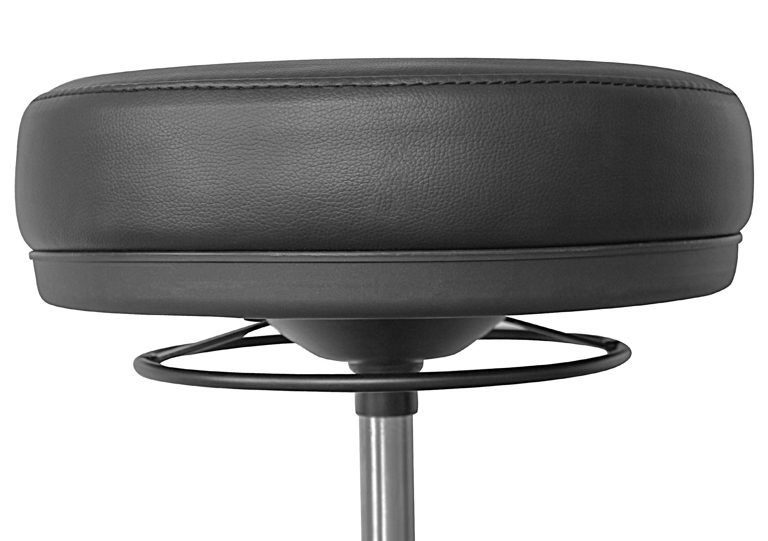 MID.YOU Bürohocker Roland höhenverstellbar, Schwarz