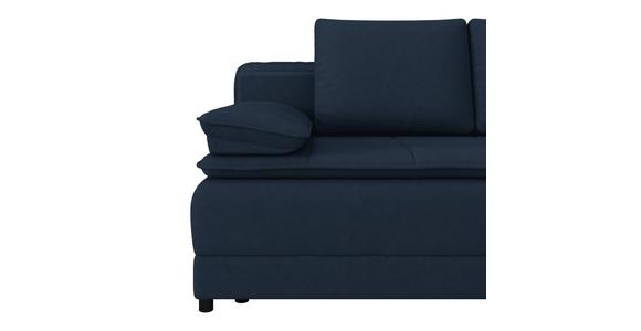 Schlafsofa Alice - Schwarz/Dunkelblau, MODERN, Textil (202/73-92/105cm) - Luca Bessoni