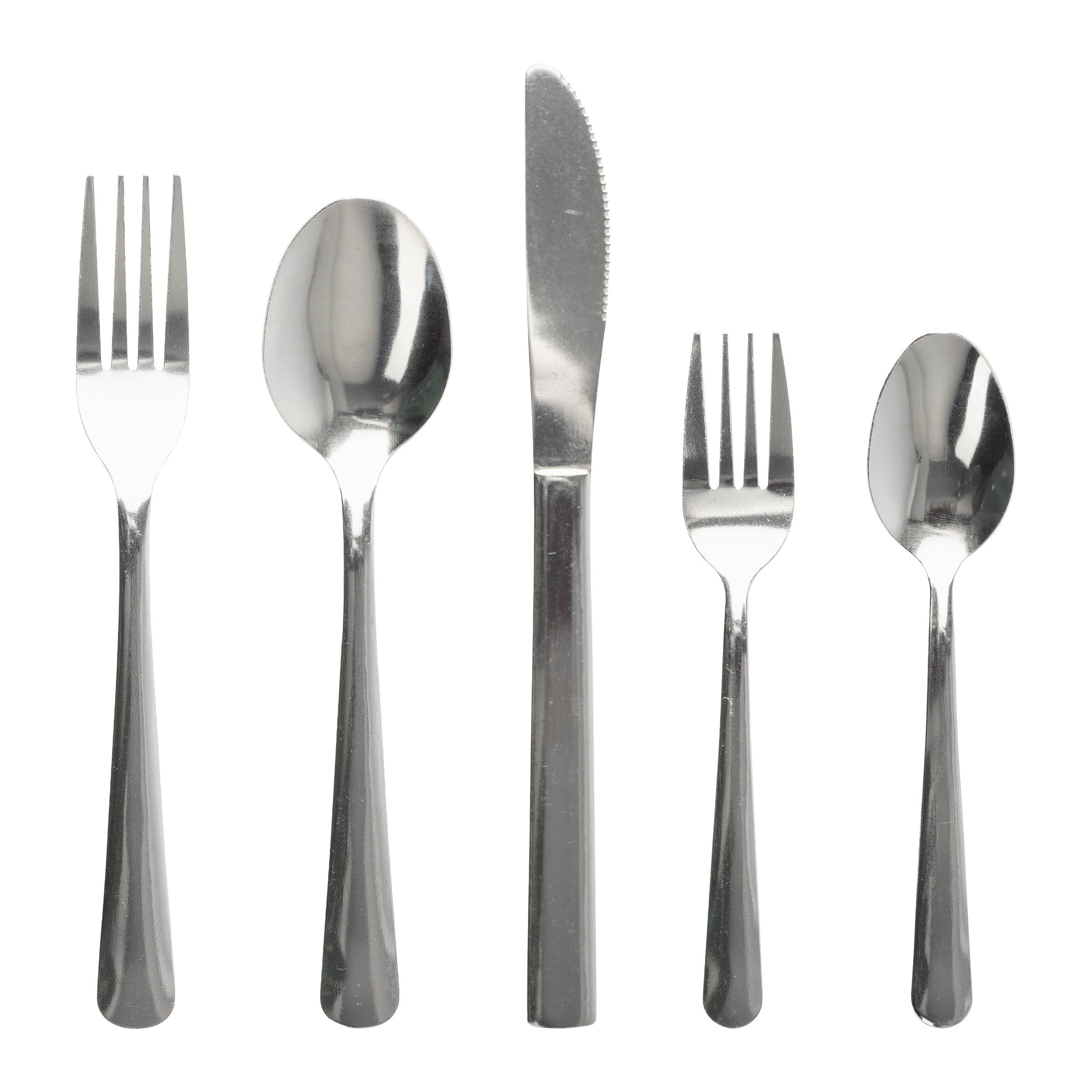 Besteckset Edelstahl 60-teilig - Silberfarben, Basics, Metall (33/5/22cm)