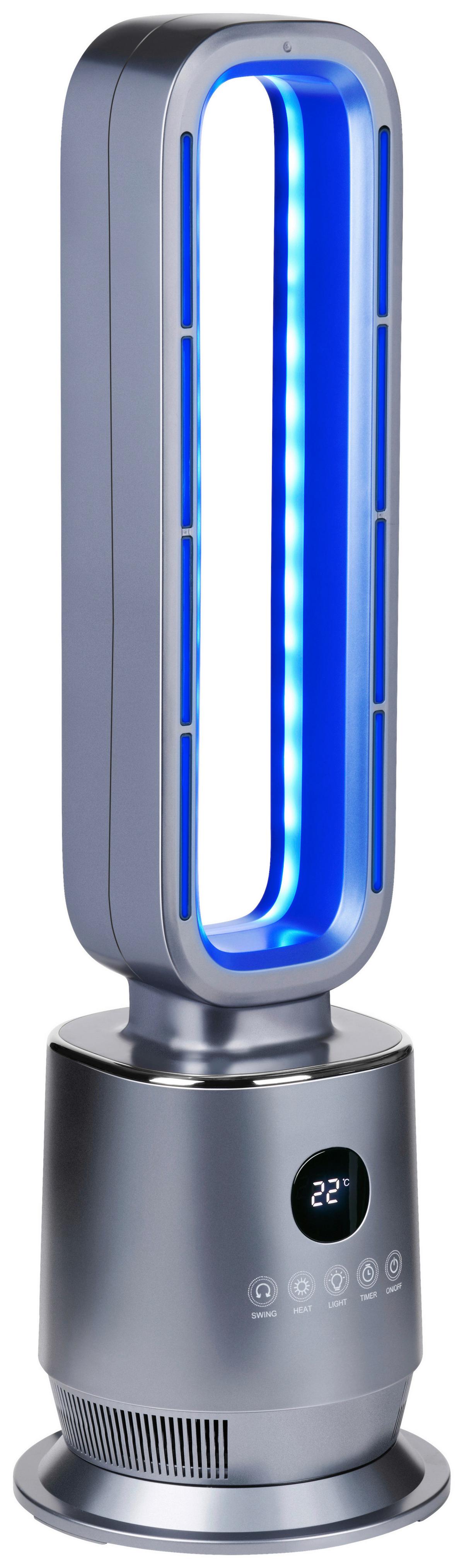 Heizlüfter Heater Bladeless Ptc 2000w - Grau, MODERN, Kunststoff (85.5/27.5/28cm)