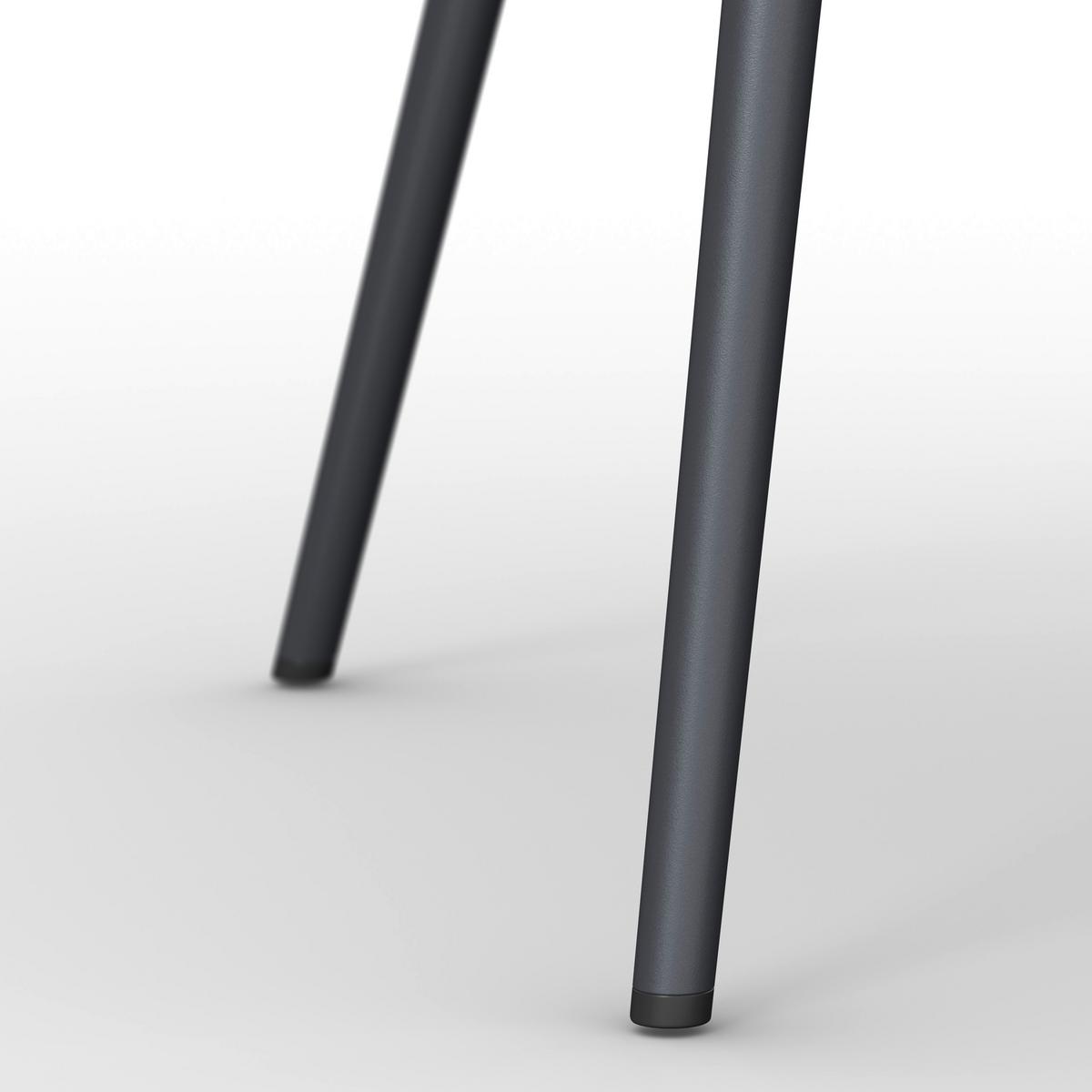 STOLIČKA RIA - čierna/sivá, Modern, kov/textil (44/87/54cm) - Bessagi Home